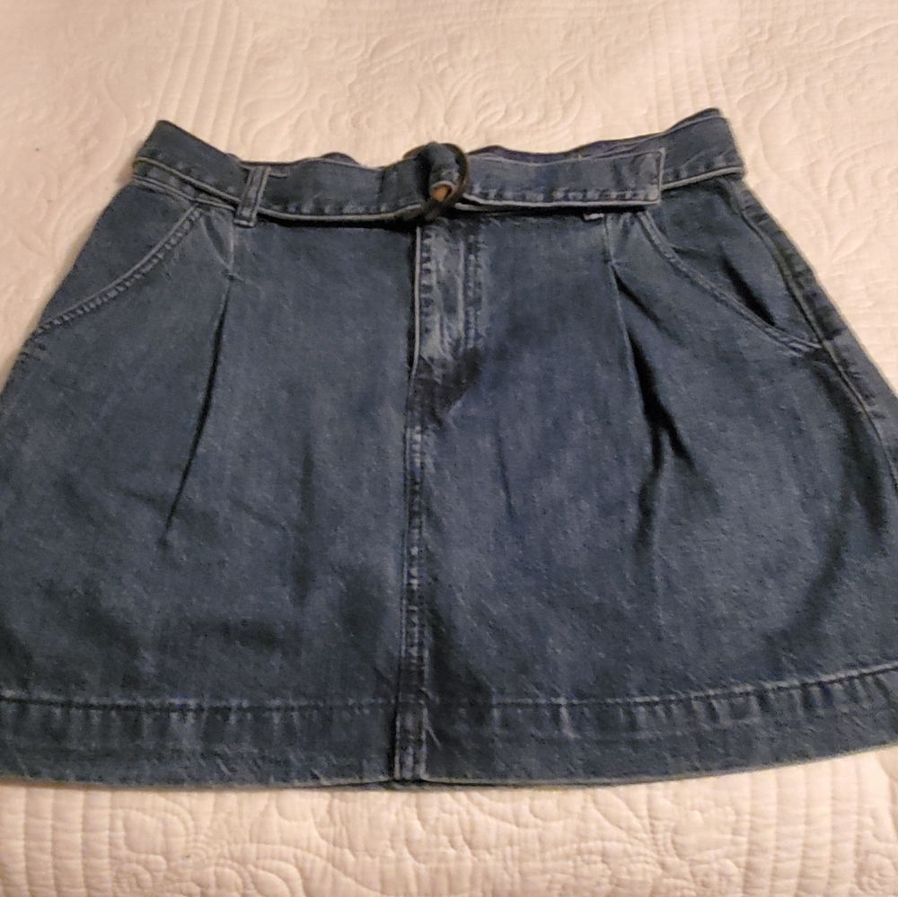 Free people denim skirt